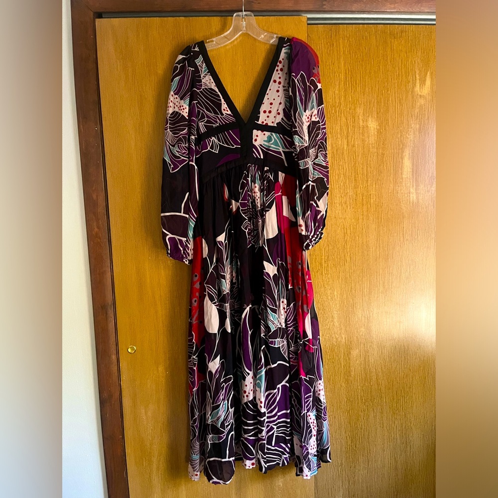 Anthropologie NWT Black Motif Midi/Maxi dress